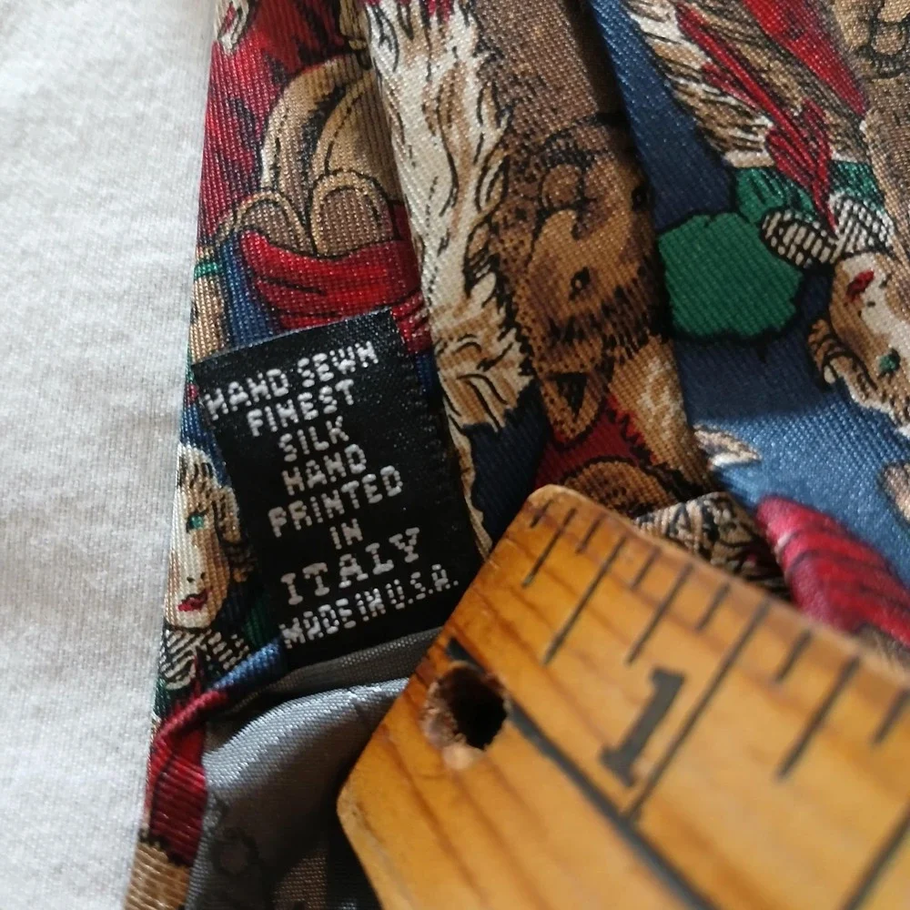 Robert Talbott Nordstrom Tie Mens One Size Silk Christmas‎ Santa Holiday Novelty